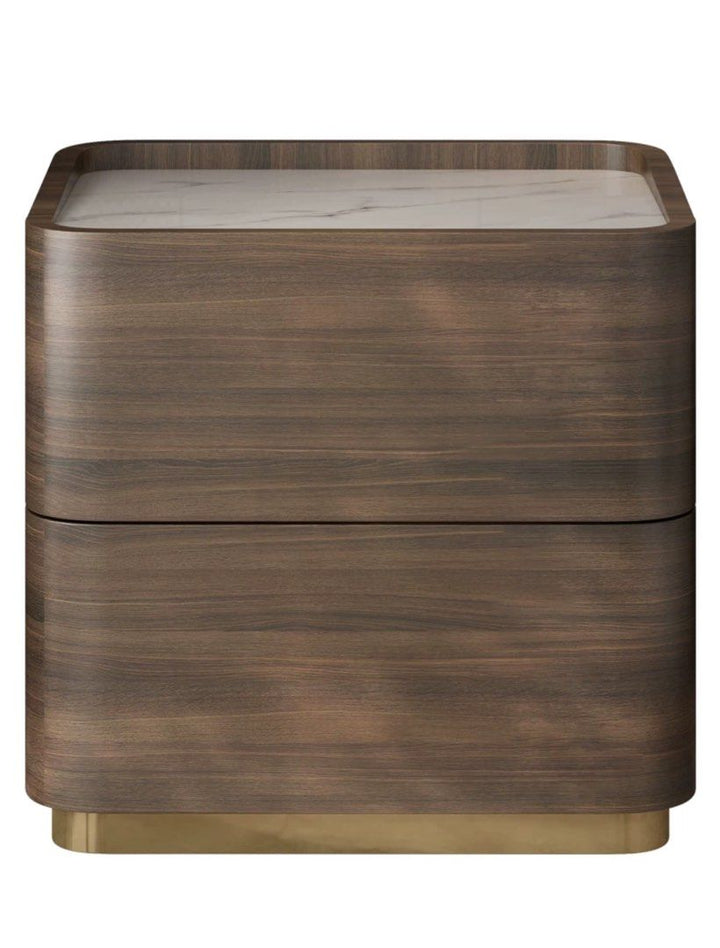 DUXTON Walnut Bedside Table - Radical Homes Singapore