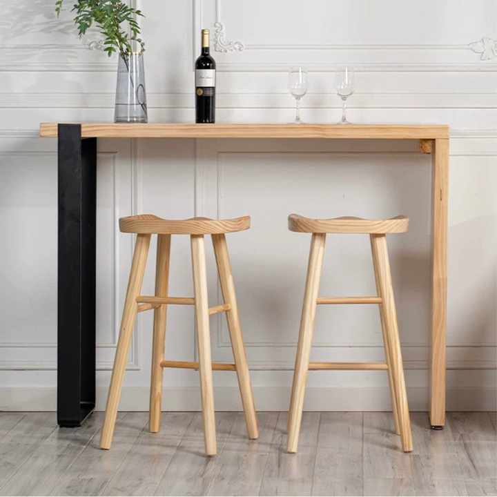 SUARE Modern Solid Wood Bar Table & Stools - Radical Homes Singapore