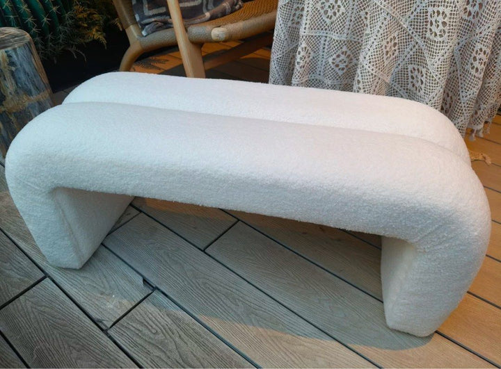 DYXTON Modern Boucle Bench - Radical Homes Singapore