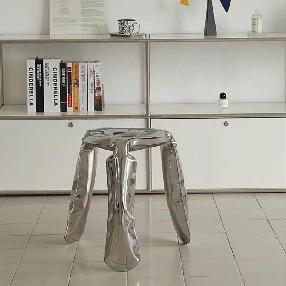 UMBRA Abstract Stainless Steel Stool - Cassa Haus Singapore