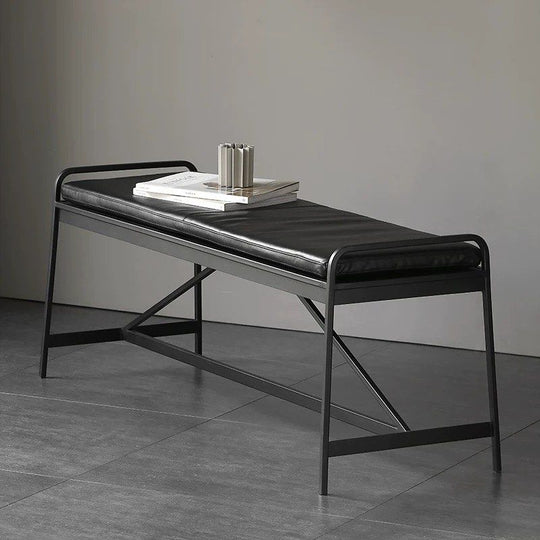 ANVIL Industrial Leather Bench - Cassa Haus Singapore