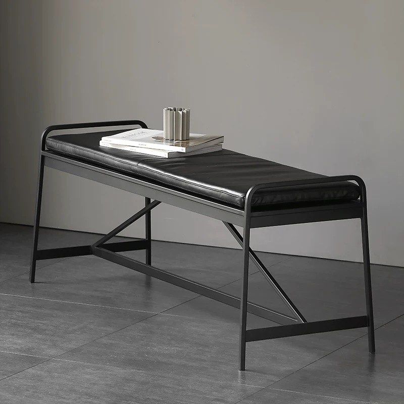 CALMEO Industrial Leather Bench - Radical Homes Singapore