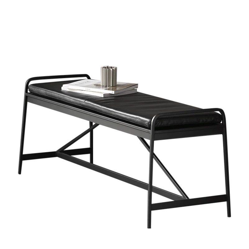 CALMEO Industrial Leather Bench - Radical Homes Singapore