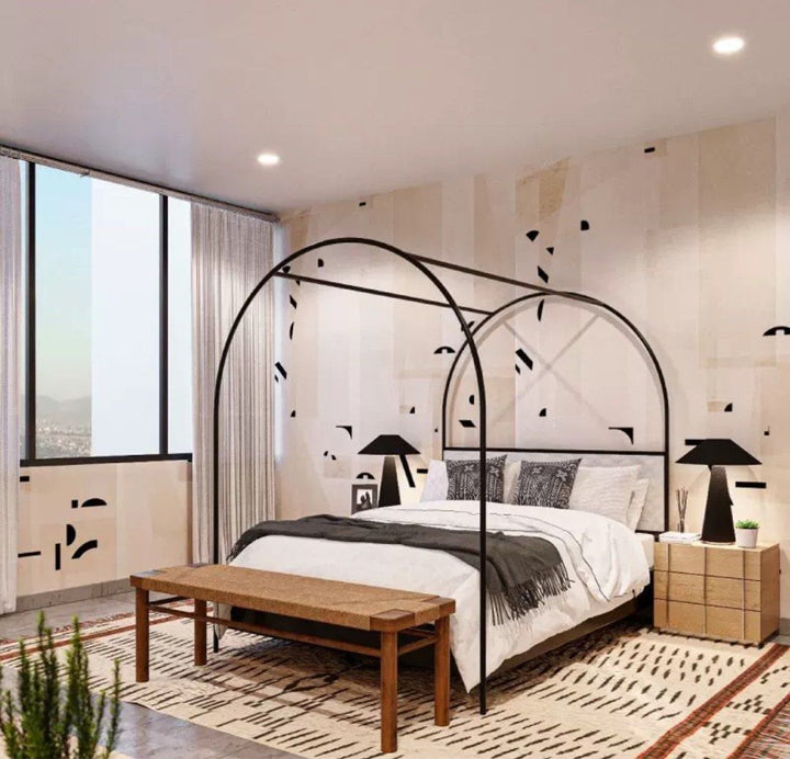 ELELA Modern Canopy Bedframe - Radical Homes Singapore
