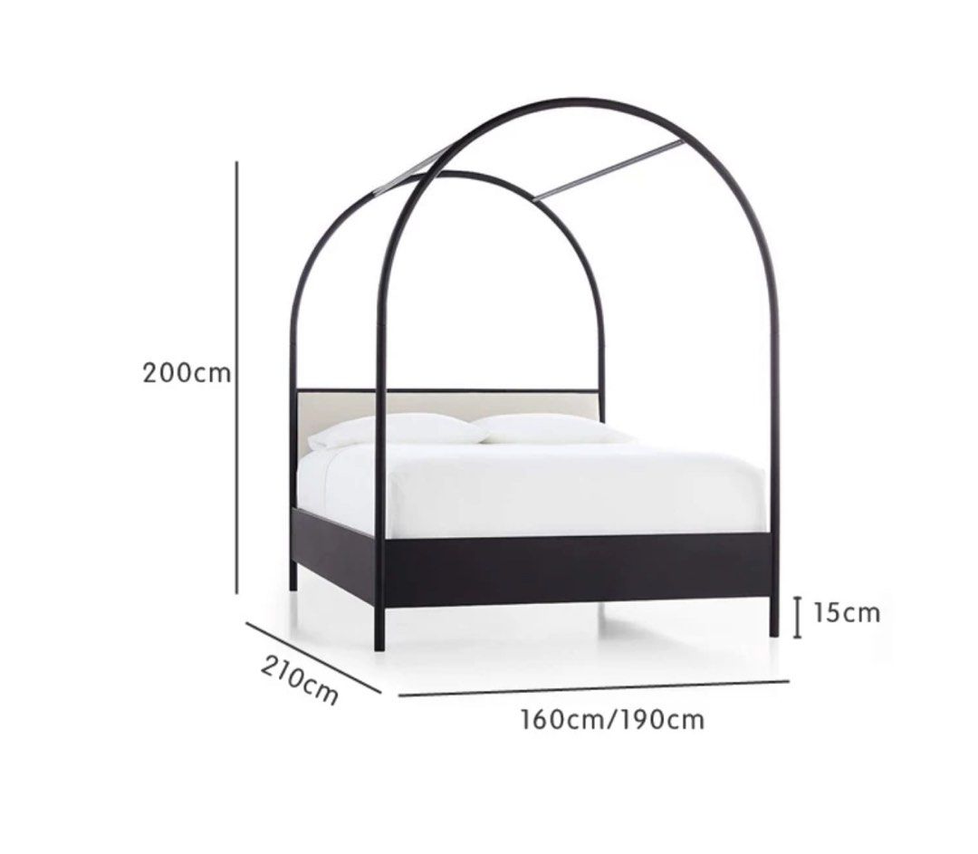 ELELA Modern Canopy Bedframe - Radical Homes Singapore