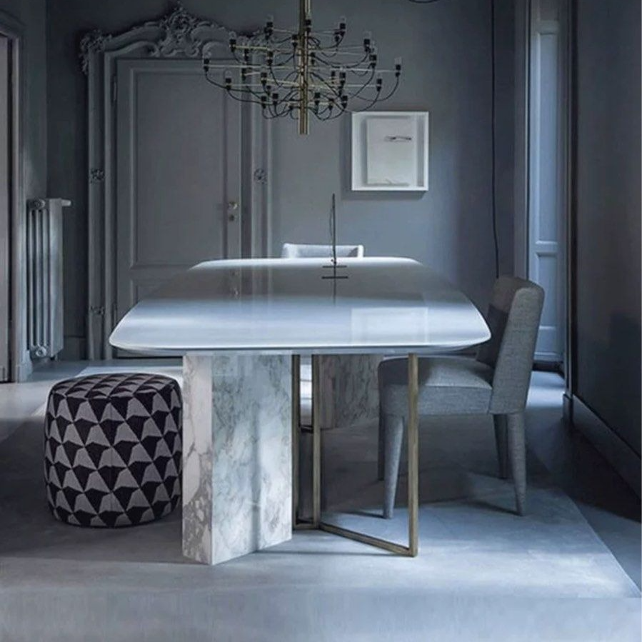 PRYOR Modern Marble Dining Table - Radical Homes Singapore