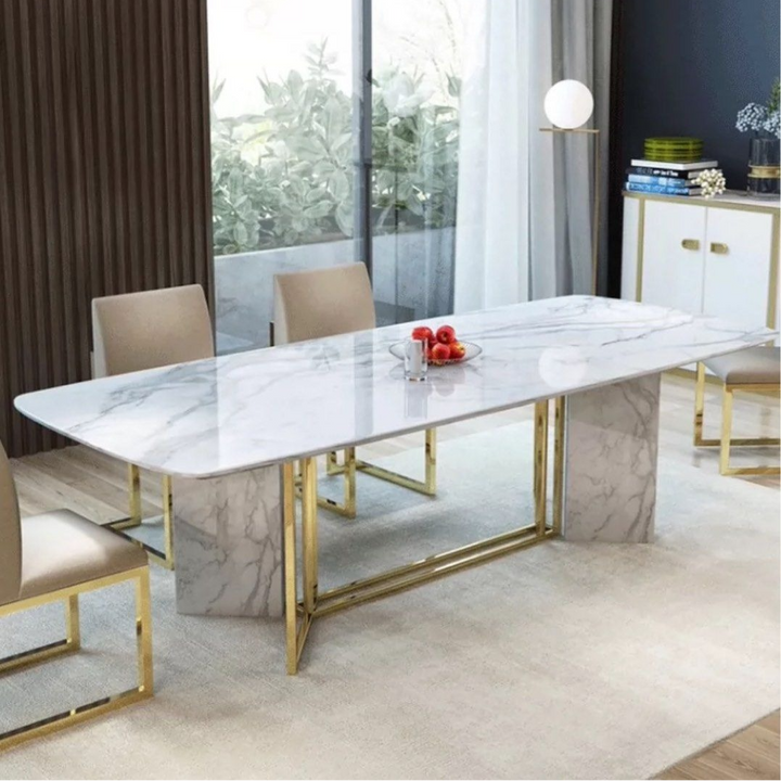 PRYOR Modern Marble Dining Table - Radical Homes Singapore