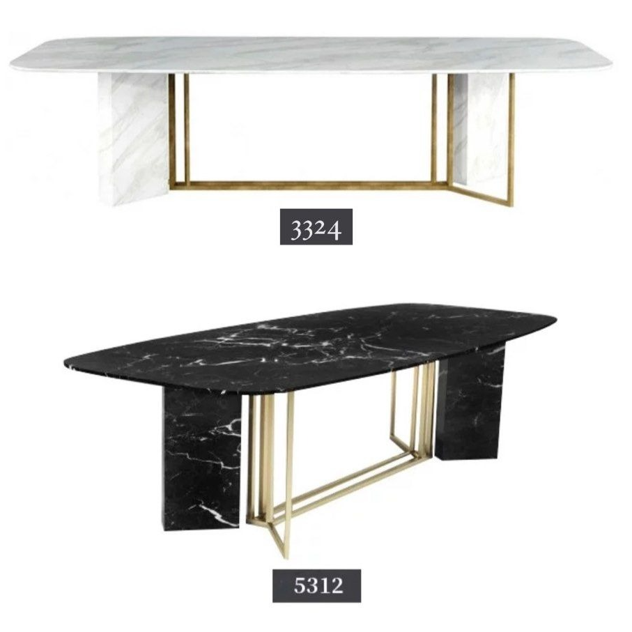PRYOR Modern Marble Dining Table - Radical Homes Singapore