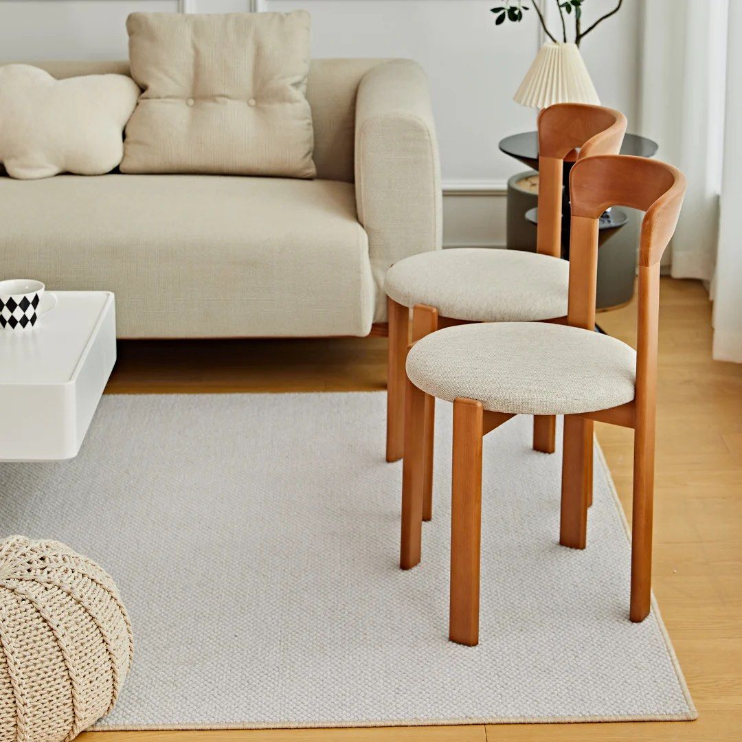 MALGUS Solid Wood Dining Chair (Set of 2) - Radical Homes Singapore
