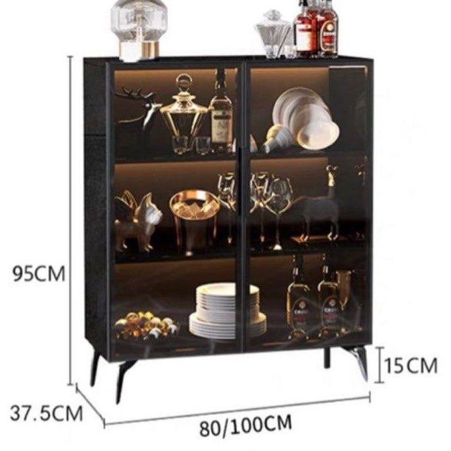 ANGELES Modern Glass Sideboard - Radical Homes Singapore