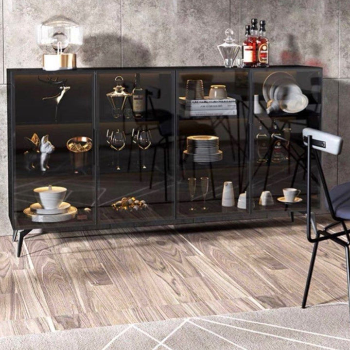 CRYVELL Modern Glass Sideboard