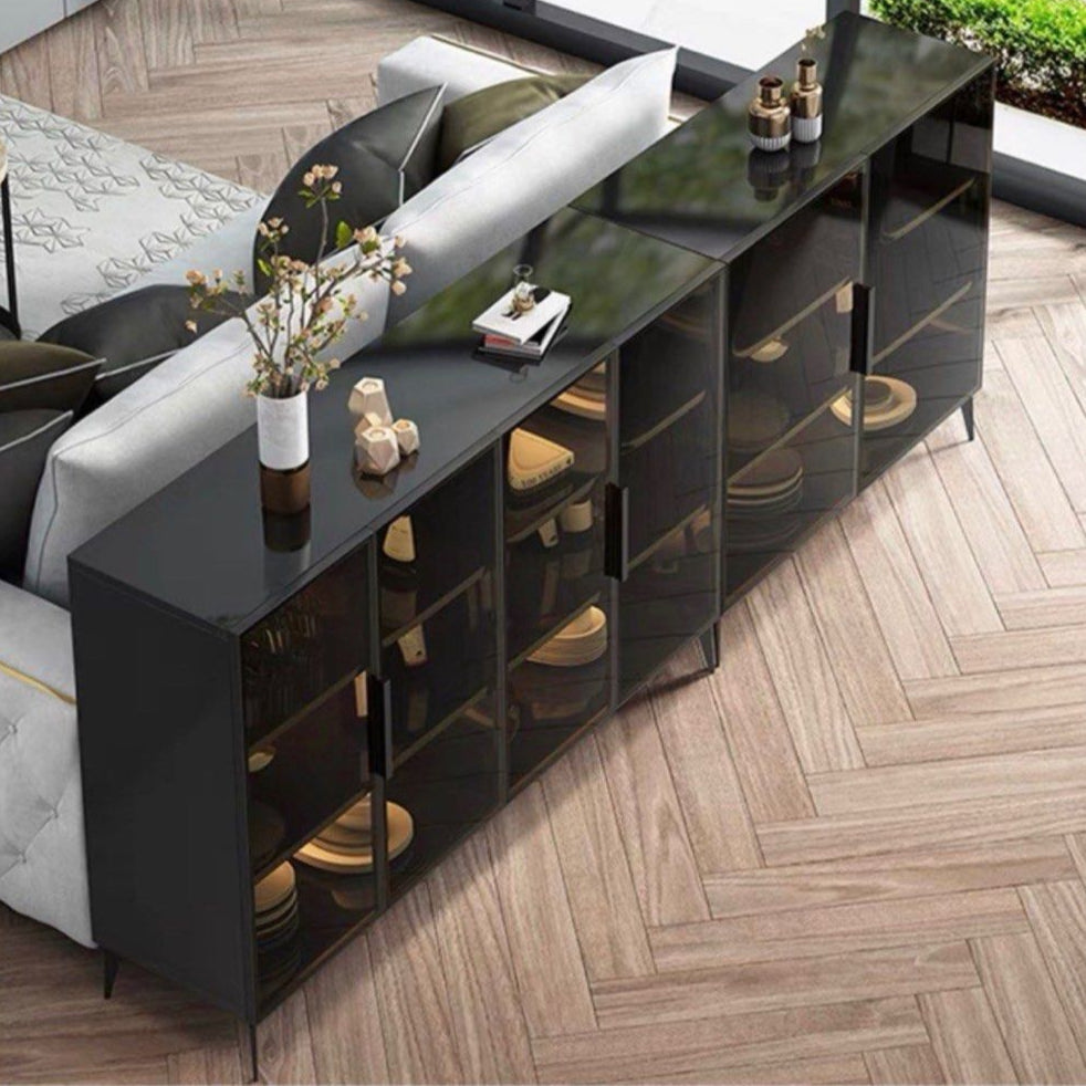 ANGELES Modern Glass Sideboard - Radical Homes Singapore