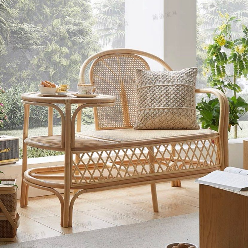 TAMSYN Japandi Rattan Bench - Radical Homes Singapore