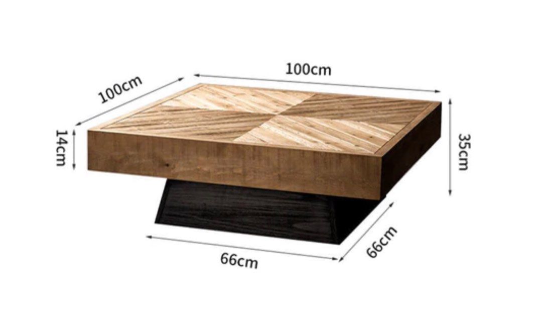 KARA Square Coffee Table - Radical Homes Singapore