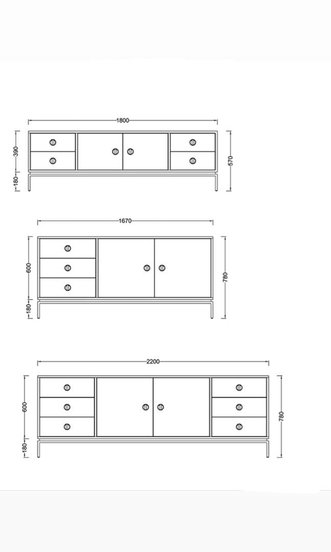WALTERS Modern Sideboard - Radical Homes Singapore