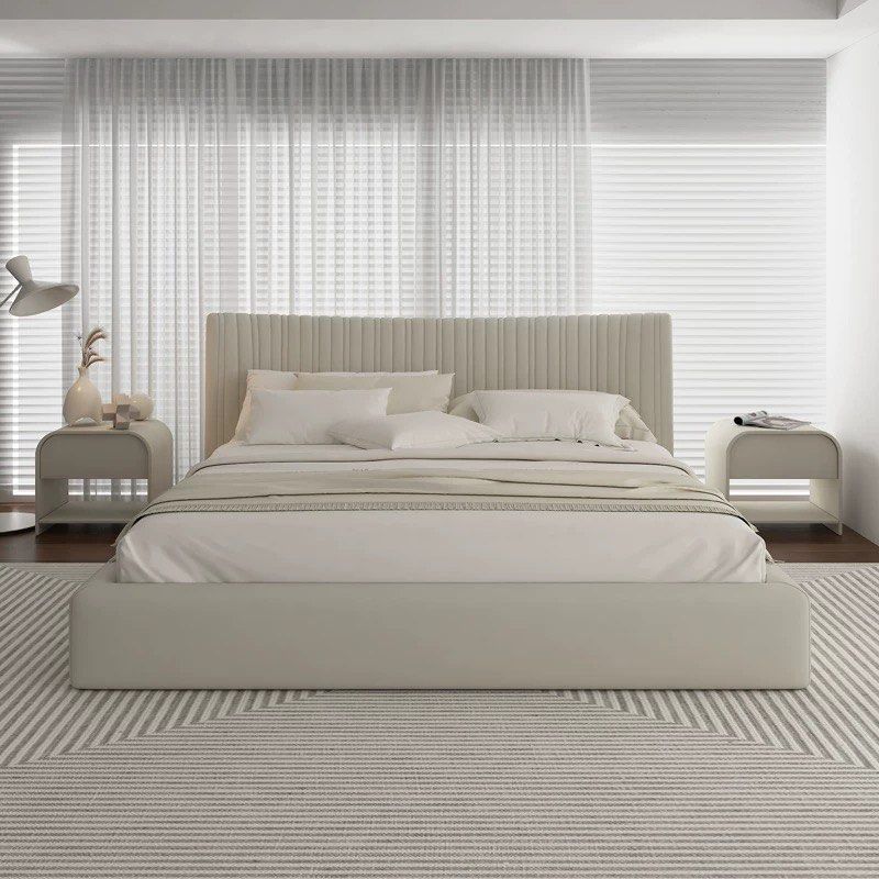 EOSE Modern Leather Bedframe - Radical Homes Singapore
