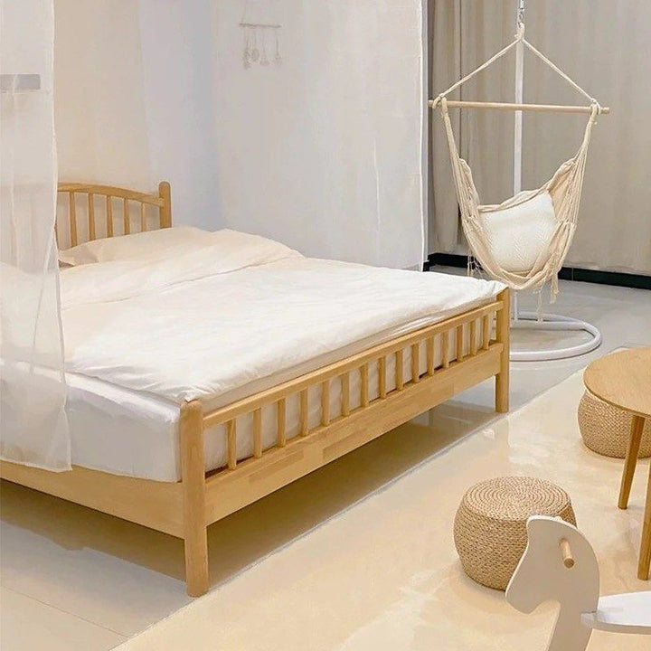ERADOR Japandi Solid Wood Bedframe - Radical Homes Singapore