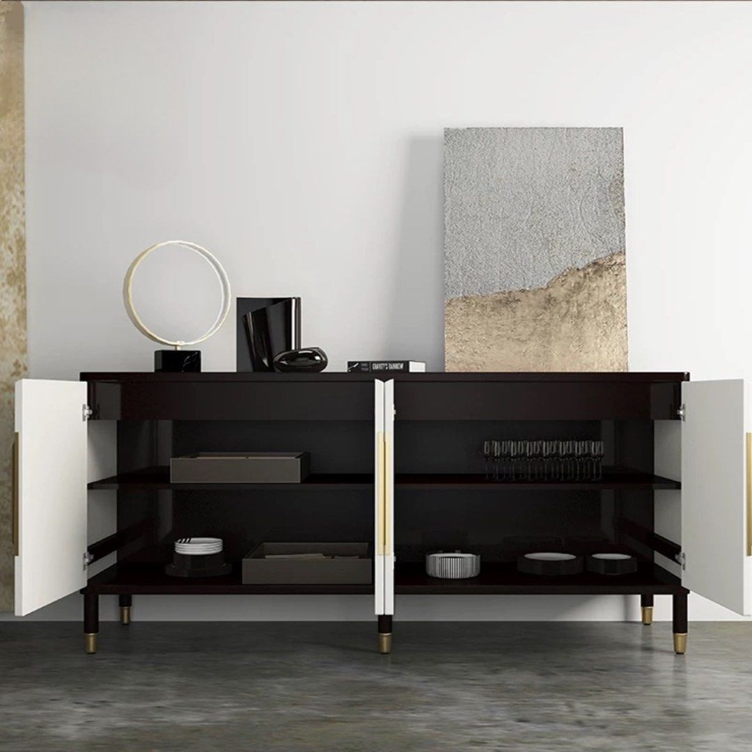 CAVOR Modern Fluted Sideboard - Radical Homes Singapore