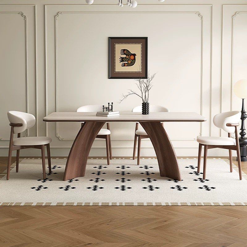ESTHER Modern Travertine Dining Table - Radical Homes Singapore