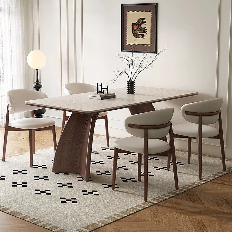 ESTHER Modern Travertine Dining Table - Radical Homes Singapore
