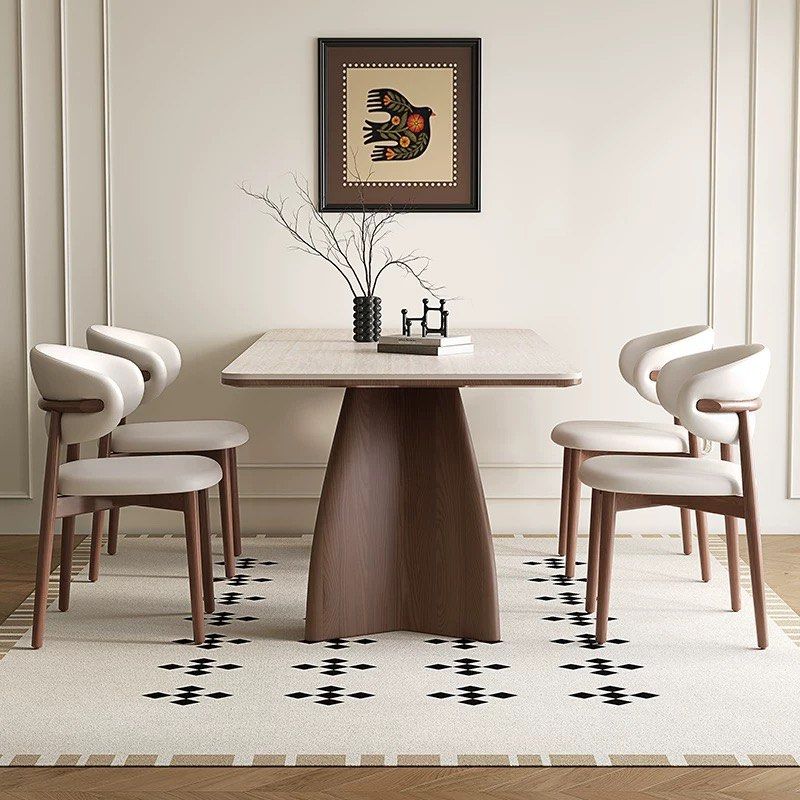 ESTHER Modern Travertine Dining Table - Radical Homes Singapore