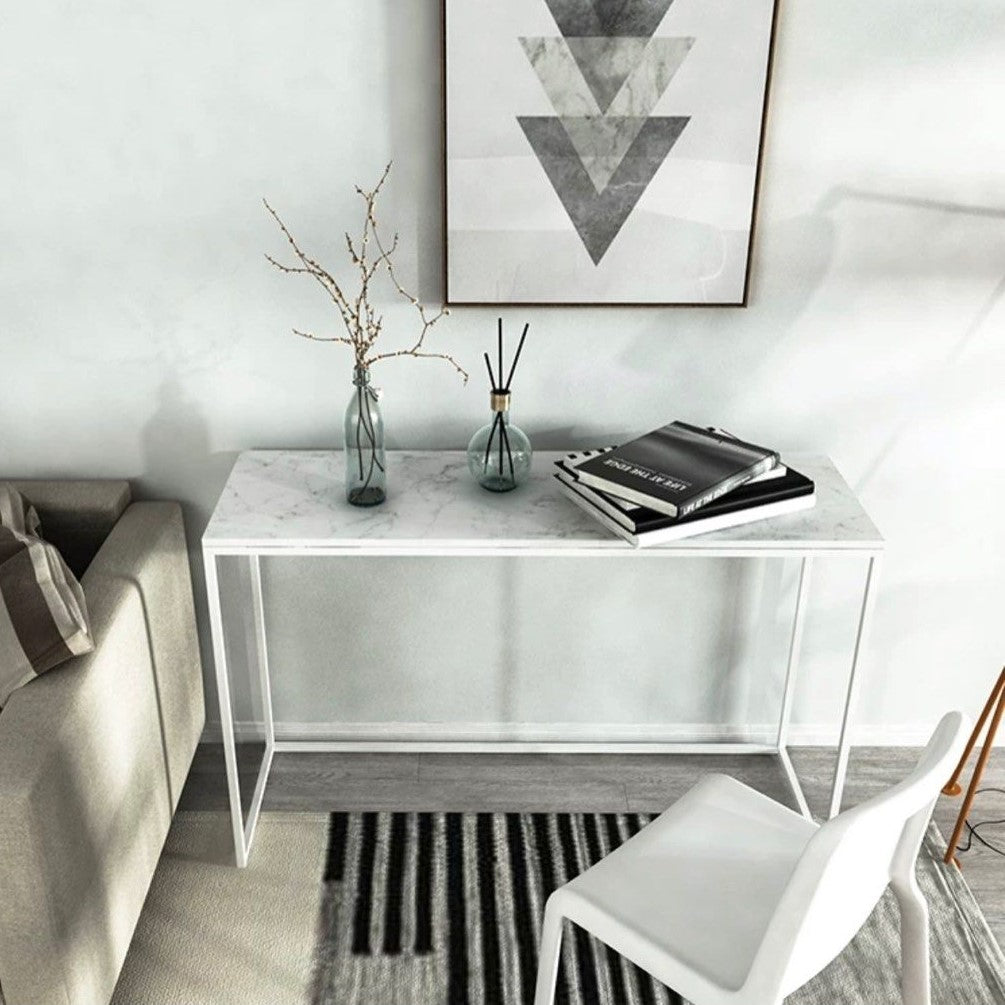 ELDRED Marble Console Table - Radical Homes Singapore