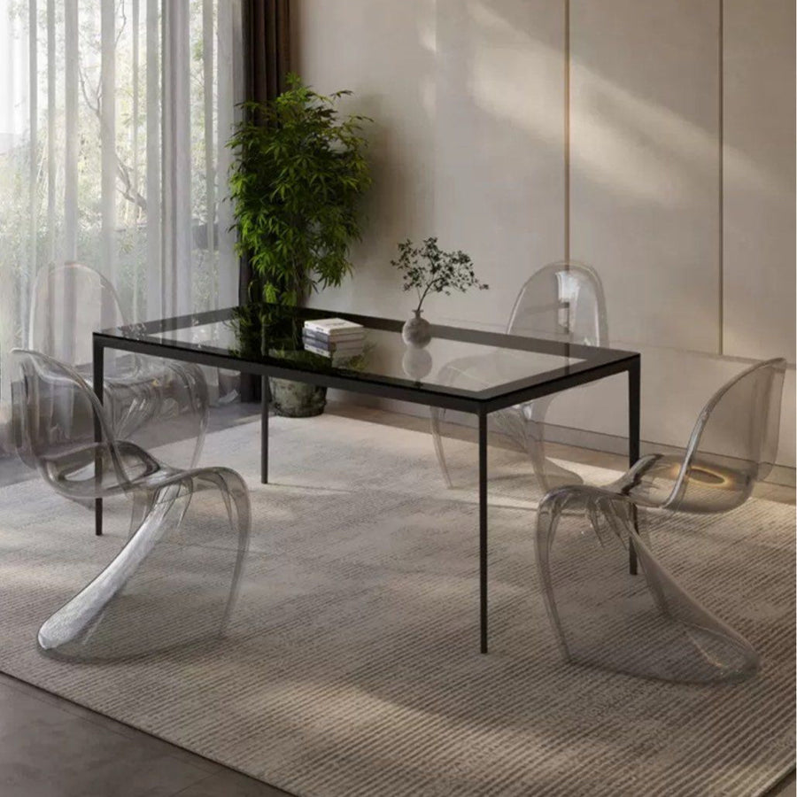 EUORE Modern Glass Dining Table - Radical Homes Singapore