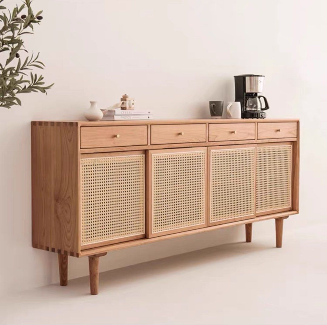 TROZE Rustic Rattan Sideboard - Radical Homes Singapore