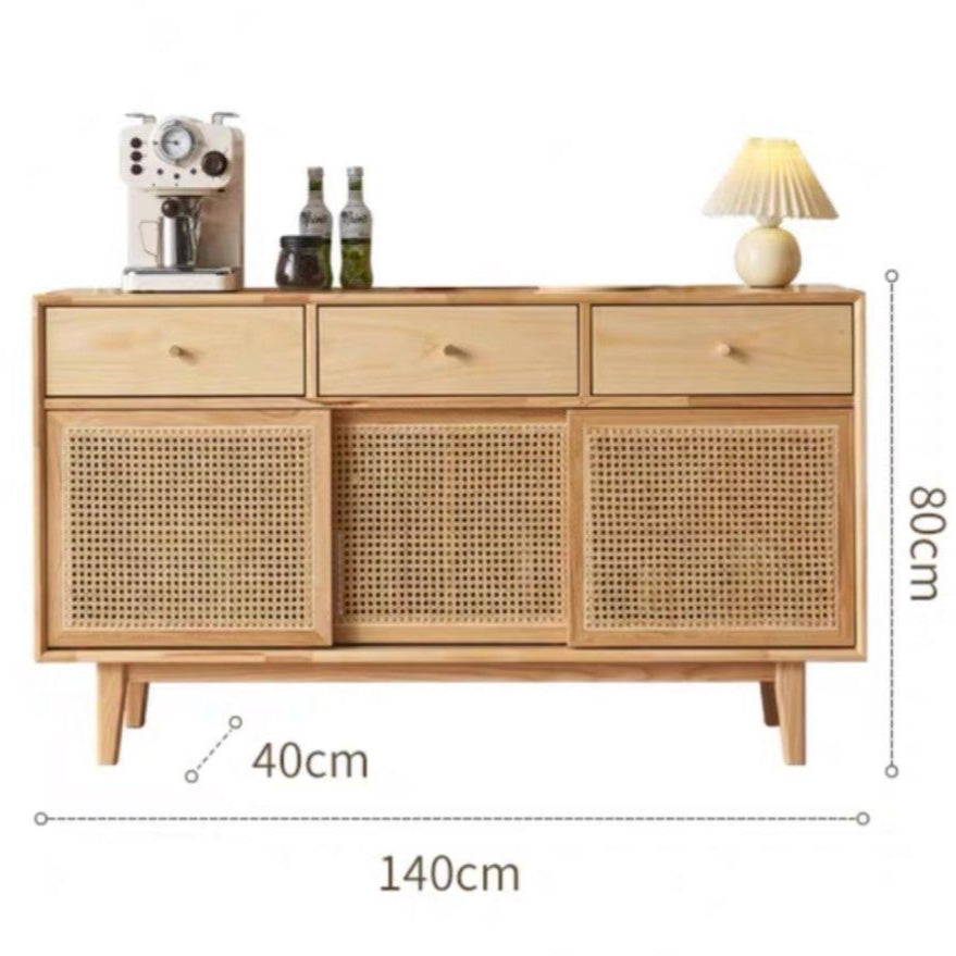 TROZE Rustic Rattan Sideboard - Radical Homes Singapore
