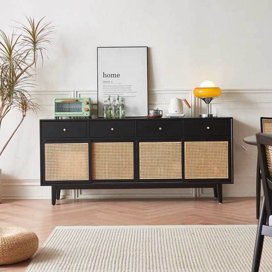 TROZE Rustic Rattan Sideboard - Radical Homes Singapore