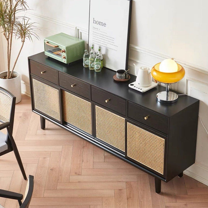 TROZE Rustic Rattan Sideboard - Radical Homes Singapore