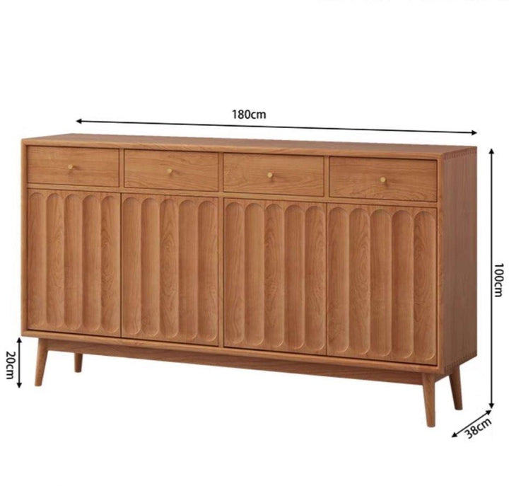 EURON Japandi Solid Wood Shoe Cabinet - Radical Homes Singapore