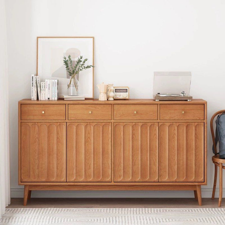 EURON Japandi Solid Wood Shoe Cabinet - Radical Homes Singapore