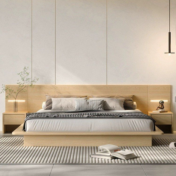 EUTROS Modern Oak Bedframe - Radical Homes Singapore