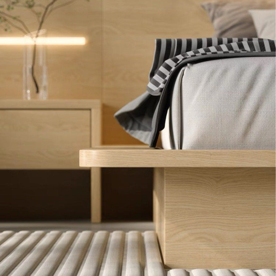 EUTROS Modern Oak Bedframe - Radical Homes Singapore