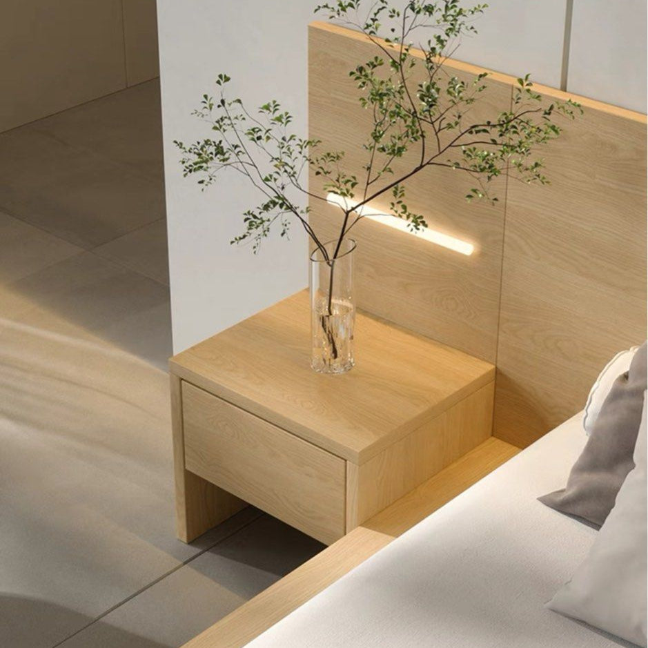 EUTROS Modern Oak Bedframe - Radical Homes Singapore
