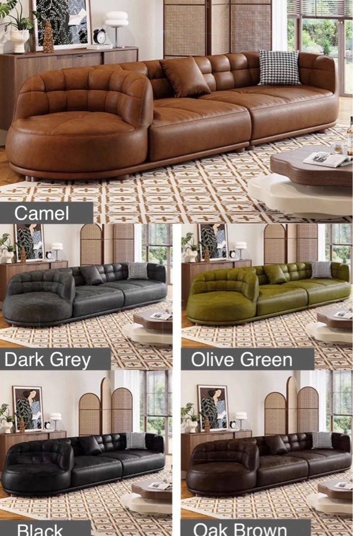 KYVRA Modern Revolving Swivel Chair Leather Sofa - Radical Homes Singapore