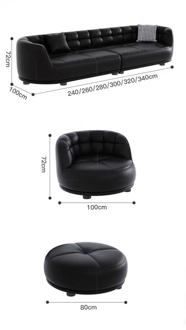 KYVRA Modern Revolving Swivel Chair Leather Sofa - Radical Homes Singapore