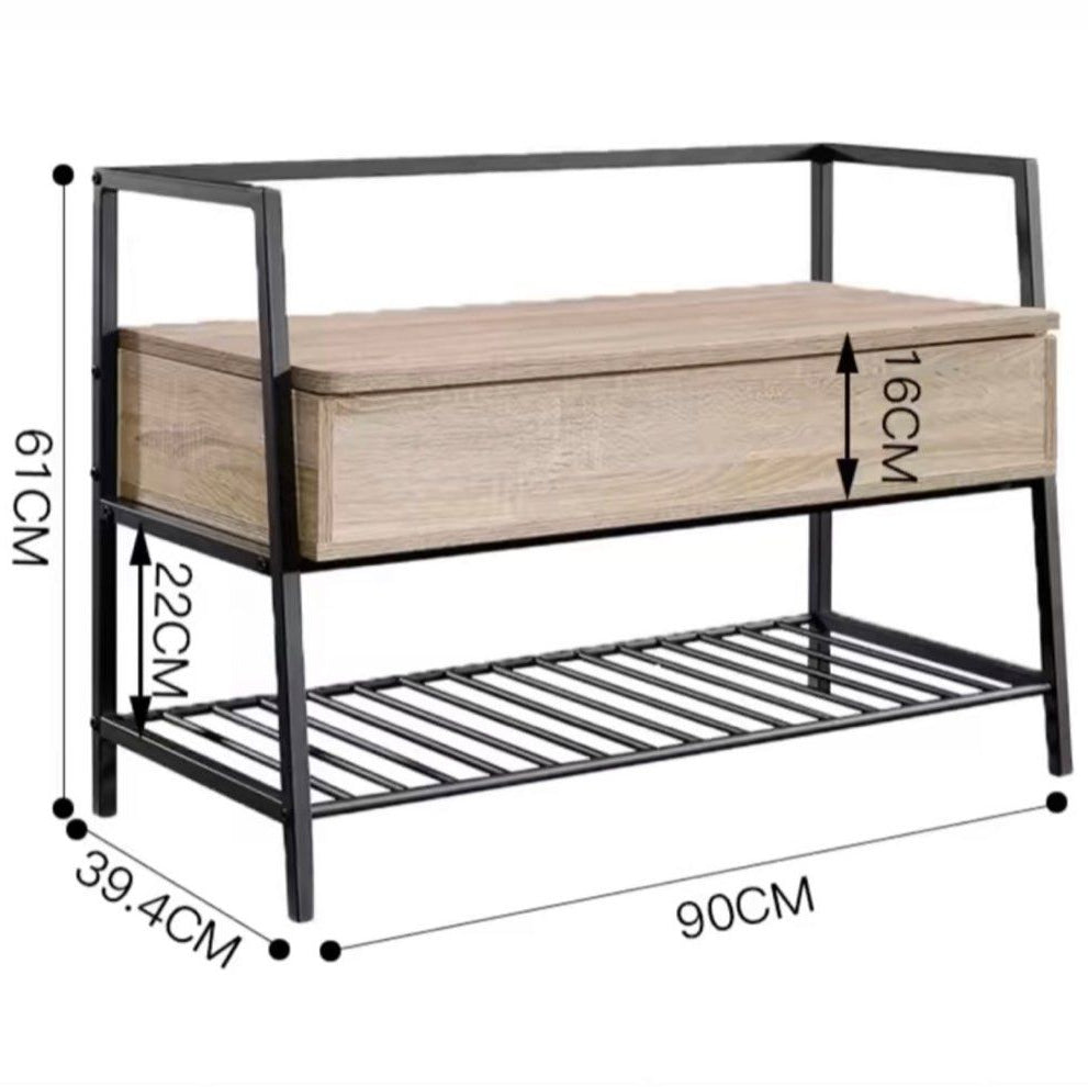 VARNEL Industrial Shoe Cabinet Storage Bench - Cassa Haus Singapore