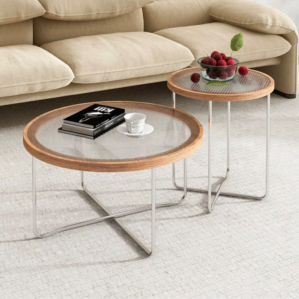 AMBER Wood Coffee Table - Radical Homes Singapore