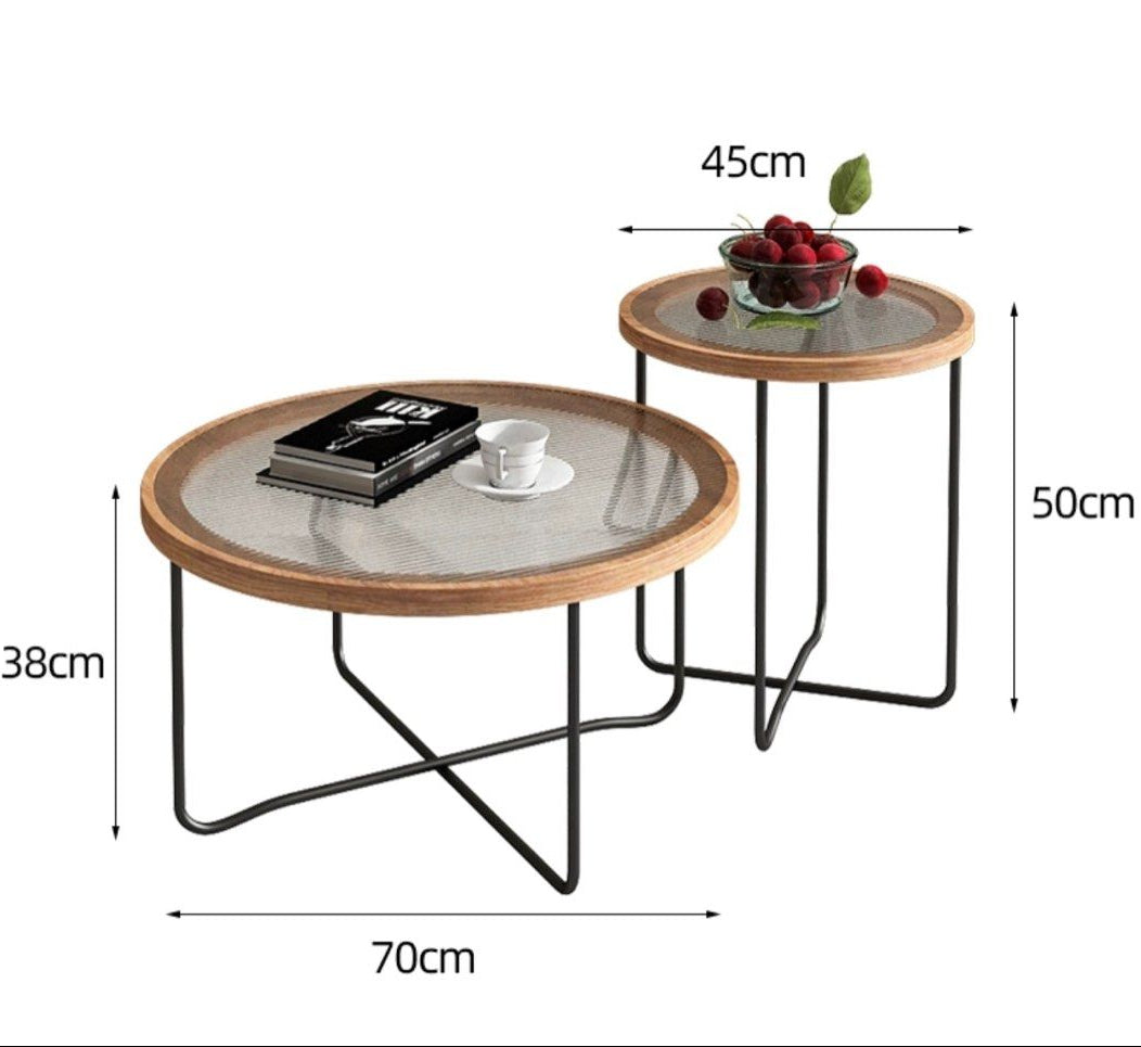 AMBER Wood Coffee Table - Radical Homes Singapore