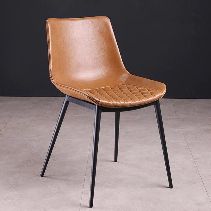 MAREK Leather Dining Chair (set of 2) - Radical Homes Singapore