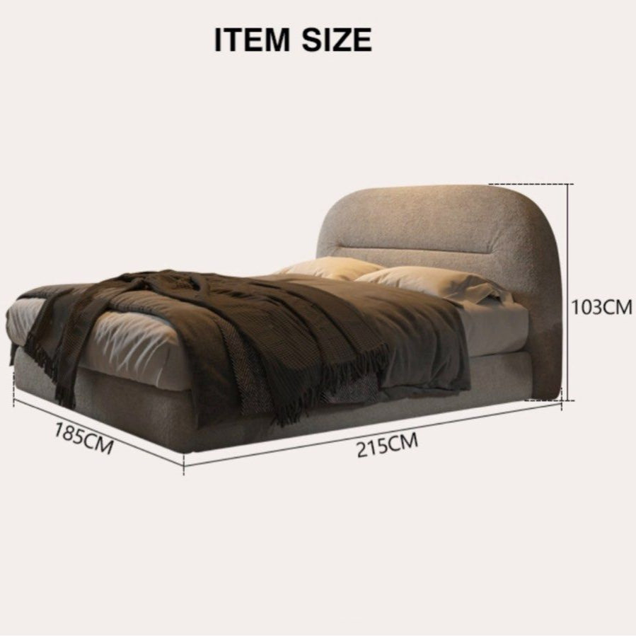 FAITHA Modern Fabric Bedframe - Radical Homes Singapore