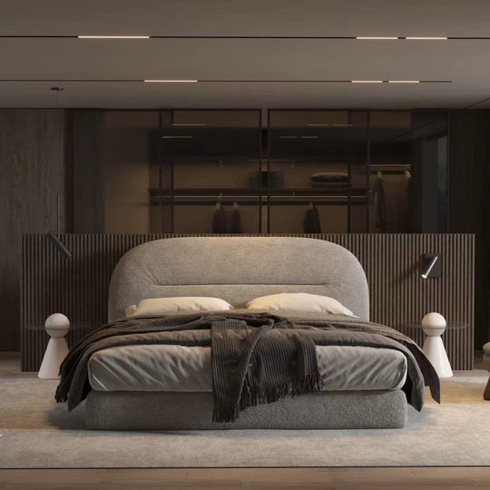 VELINO Modern Fabric Bedframe - Cassa Haus Singapore