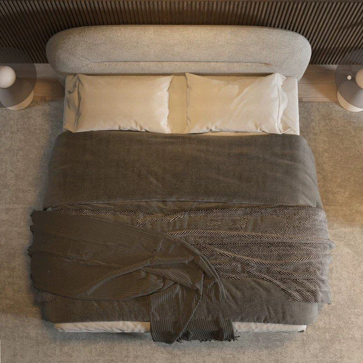 FAITHA Modern Fabric Bedframe - Radical Homes Singapore