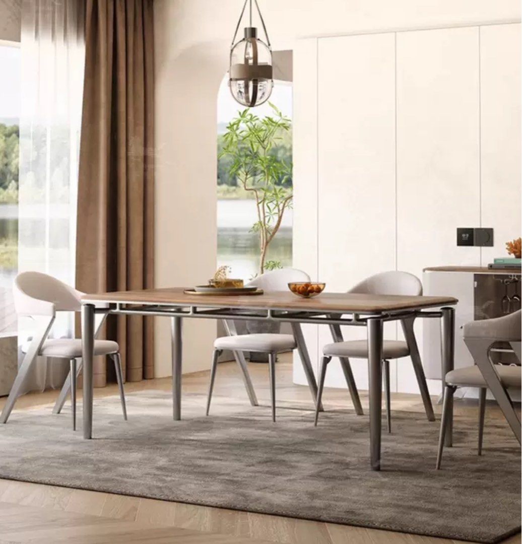CHAVEZ Modern Solid Wood Dining Table - Radical Homes Singapore