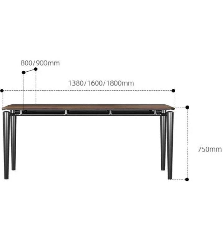 CHAVEZ Modern Solid Wood Dining Table - Radical Homes Singapore