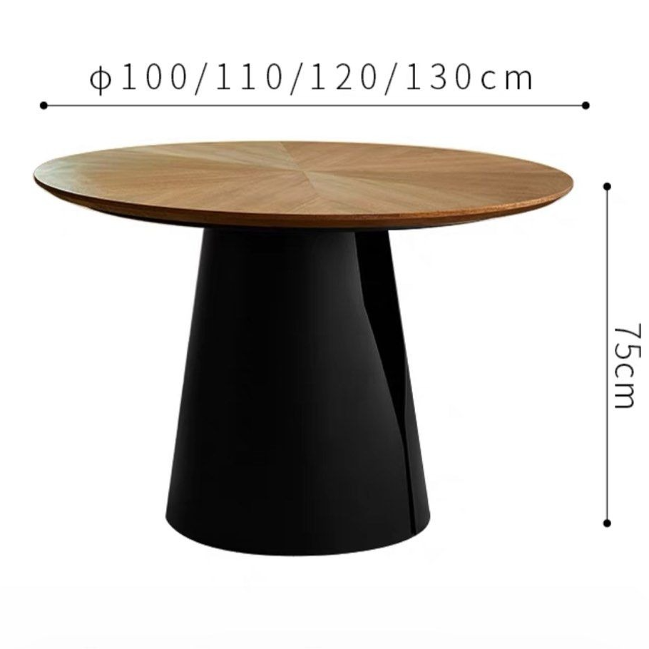 TITO Solid Wood Round Dining Table - Radical Homes Singapore