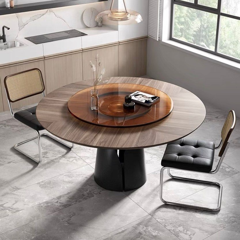 TITO Solid Wood Round Dining Table - Radical Homes Singapore