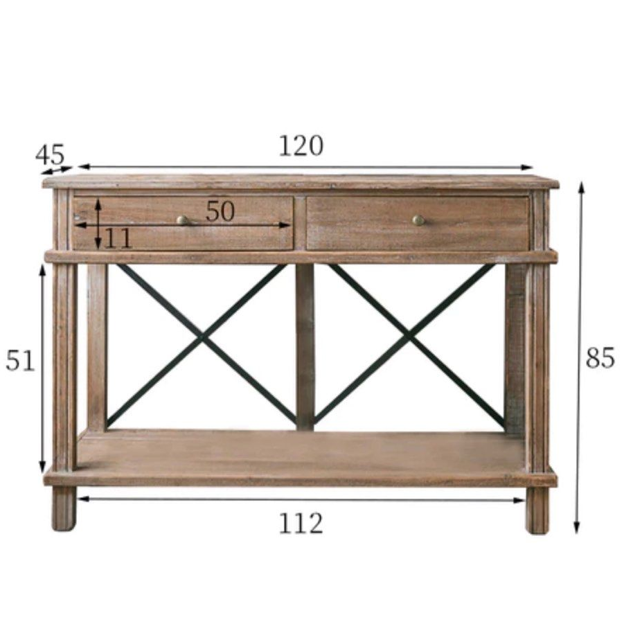 CAELAN Retro Console Table - Radical Homes Singapore
